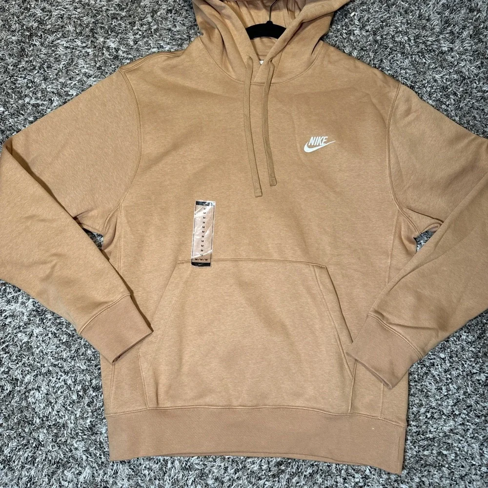 Nike Men's Camel Fleece Pullover‎ Hoodie BV2654-224 Size M NWT
